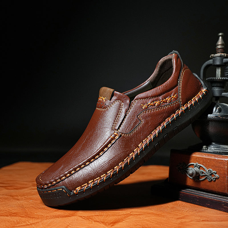 Last Day 60% OFF🔥⏱️Christmas Promotion⏱️🔥Men's genuine calfskin leather Slip-On Loafers