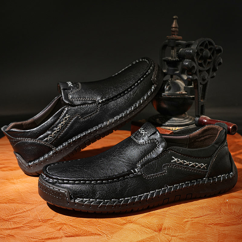 Last Day 60% OFF🔥⏱️Christmas Promotion⏱️🔥Men's genuine calfskin leather Slip-On Loafers