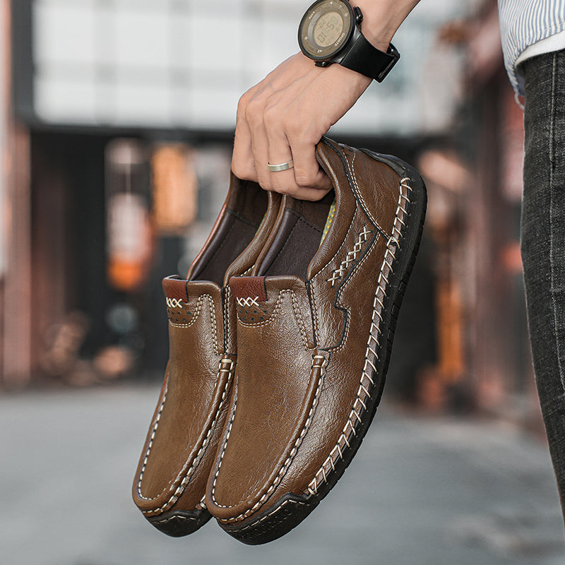 Last Day 60% OFF🔥⏱️Christmas Promotion⏱️🔥Men's genuine calfskin leather Slip-On Loafers