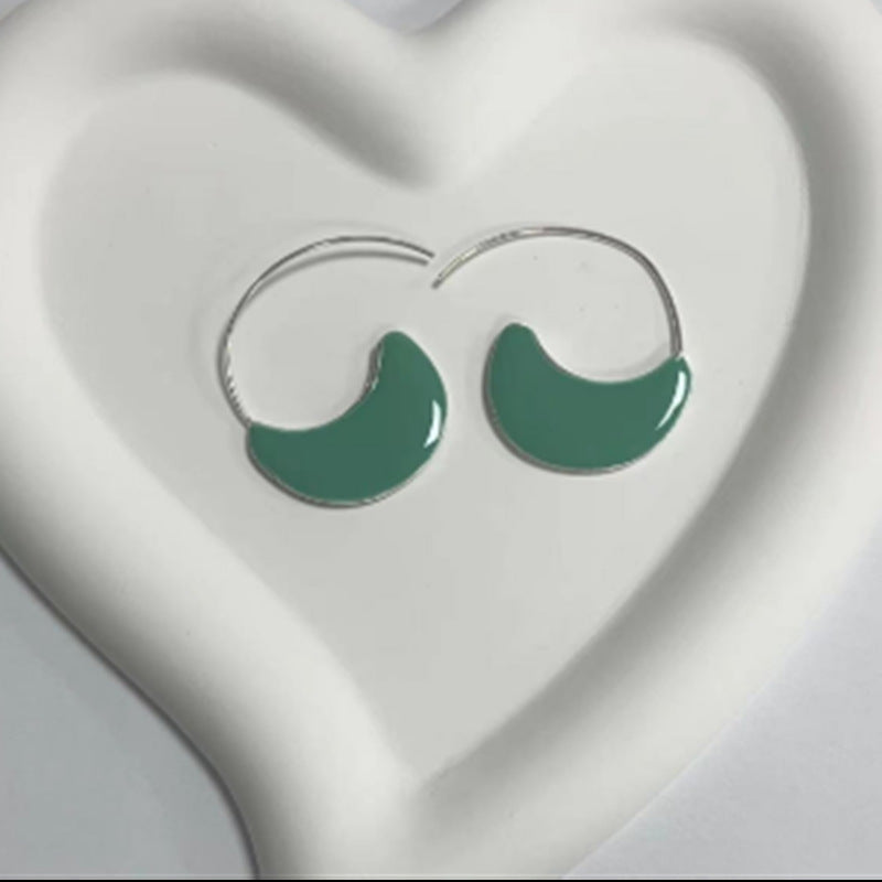 Sky Blue Minimalist Drop Earrings