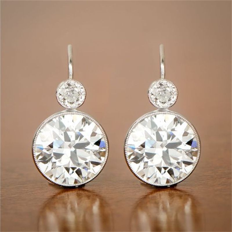 Round Zirconia Everyday Earrings