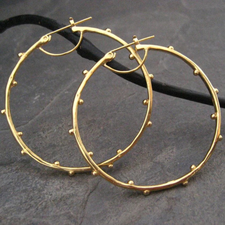 Large Metal Minimalist Hoops