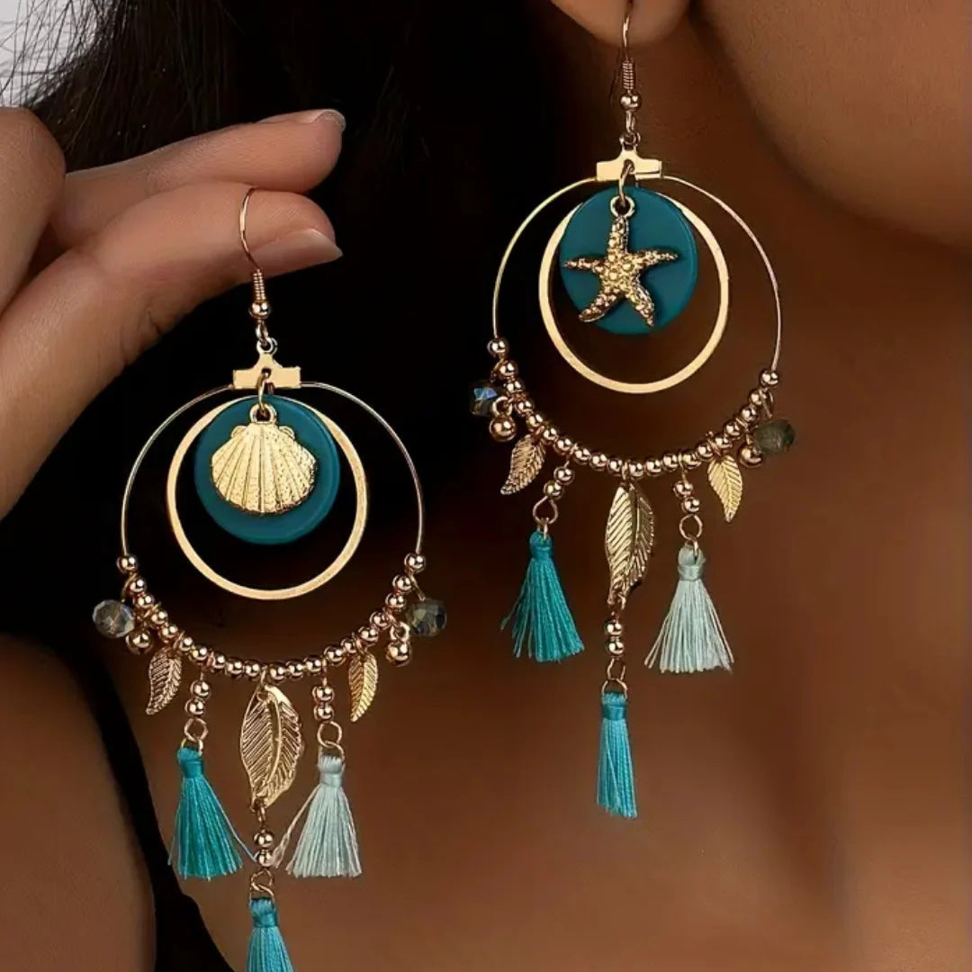 Long Fringe Ethnic Earrings
