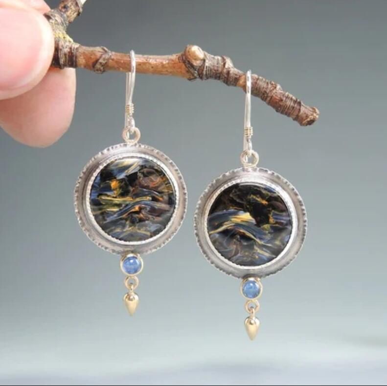 Oil Painting Vintage Earrings