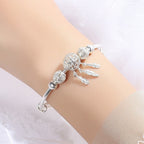 Fashion girl sweet bracelet leaf flower tassel bracelet