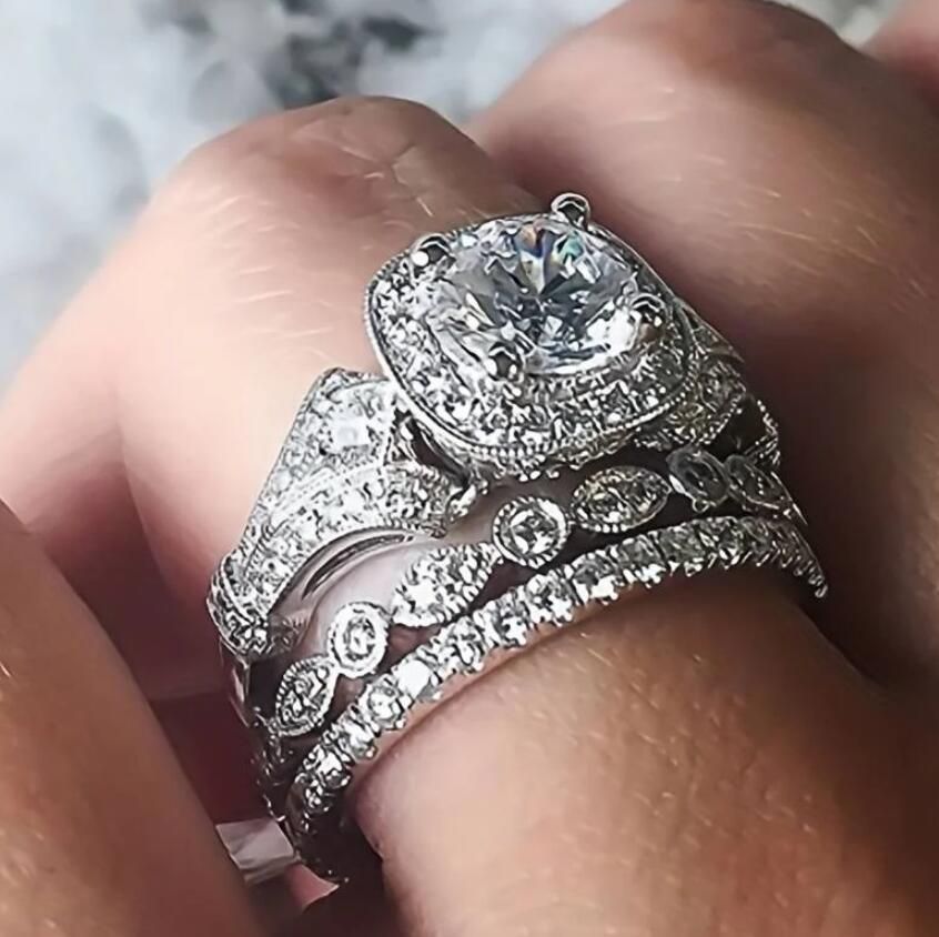 Three-Piece Exaggerated Ring