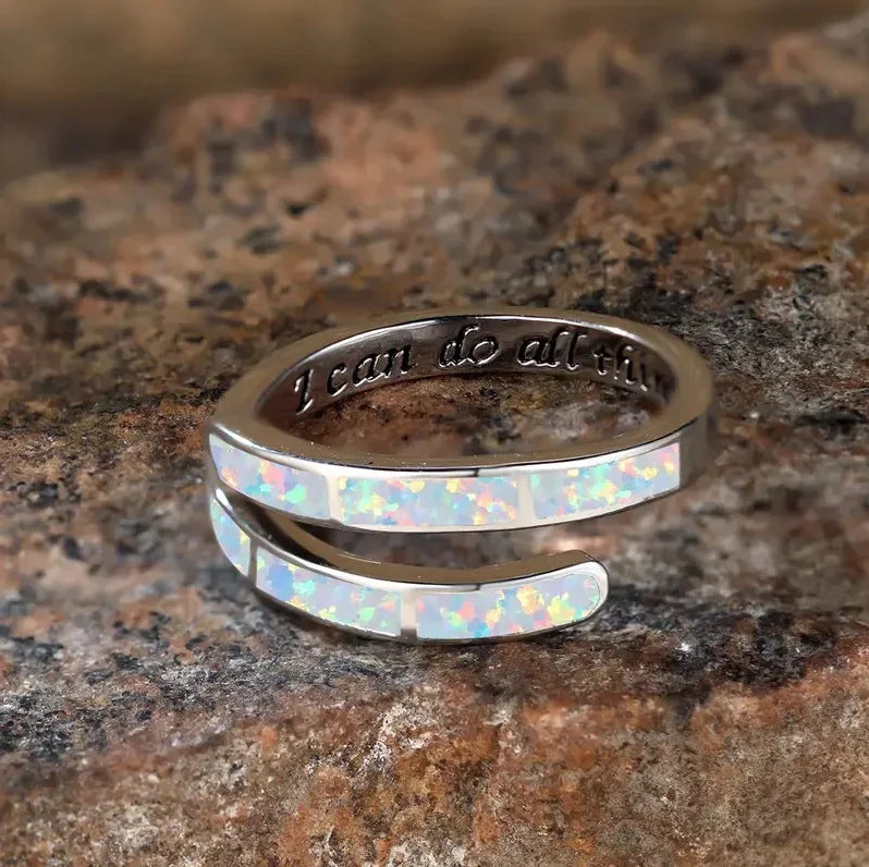 Ocean Color Minimalist Ring