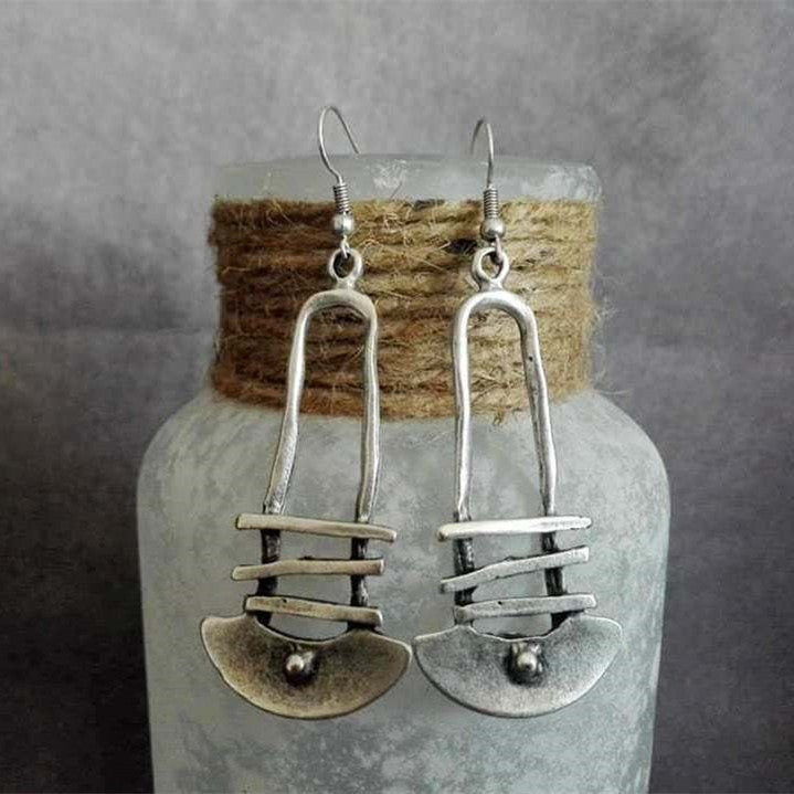 Dual-Tone Irregular Everyday Earrings