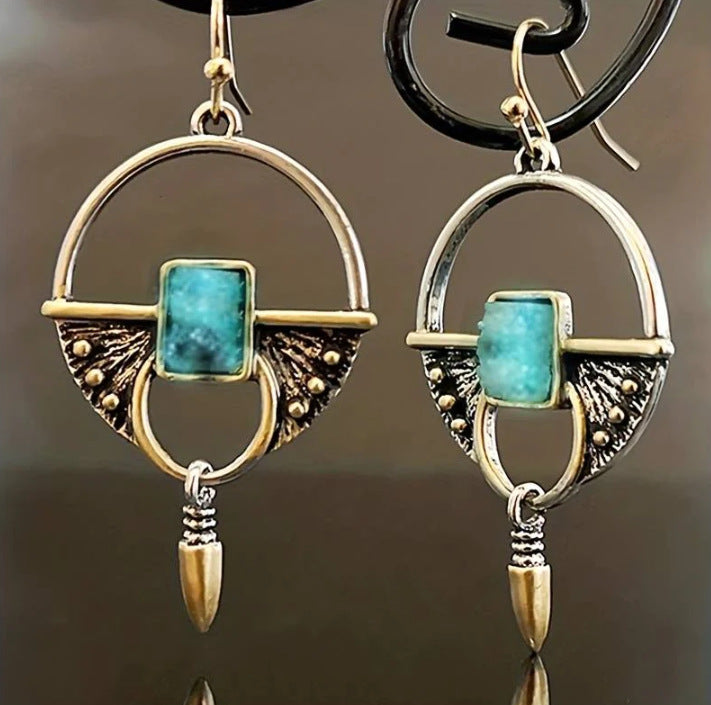 Bullet Ore Geometric Ear Drops