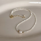 Fashion natural freshwater pearl necklace