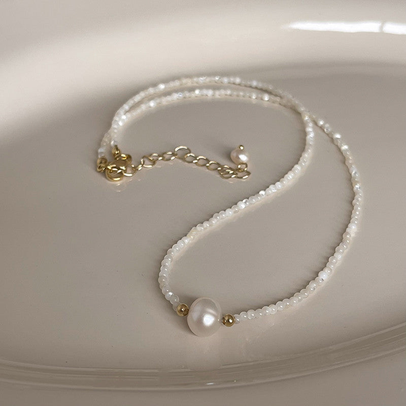 Fashion natural freshwater pearl necklace