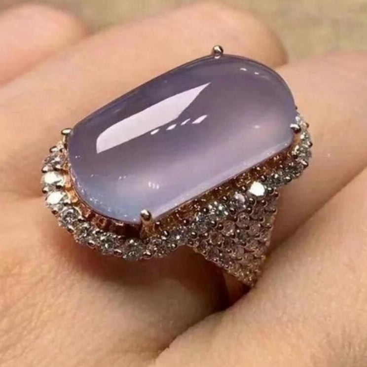 Rose Gold Amethyst Ring