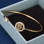 Simple and fashionable tree of life fresh and sweet open bracelet
