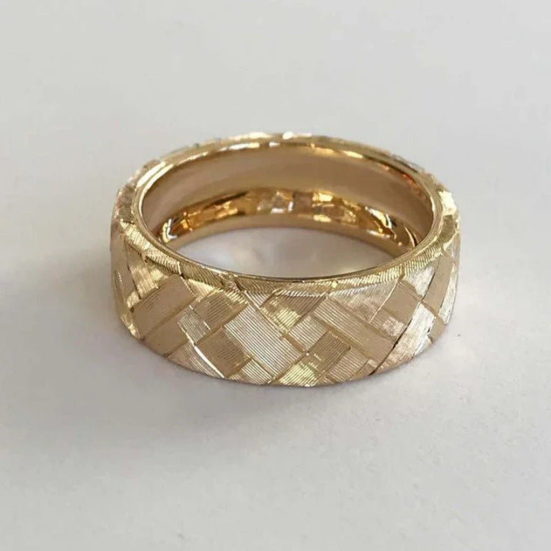 Brushed Woven Ring