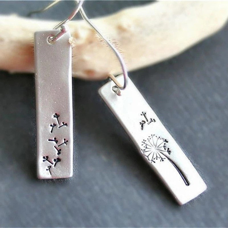 Turquoise Silver Bohemian Drops