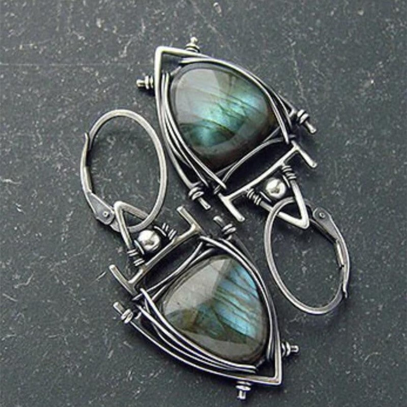 Turquoise Snake Bohemian Earrings