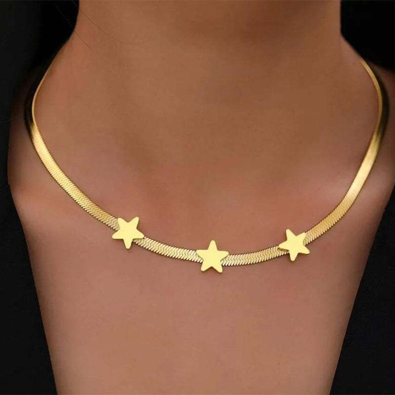 Gold Star Necklace