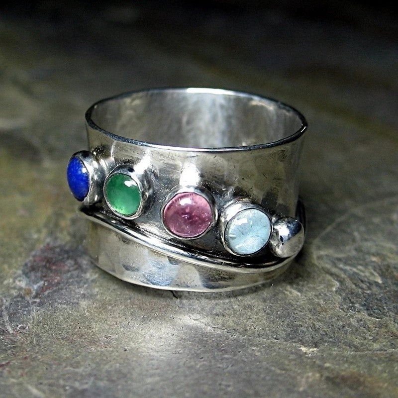 Wide Color Ring for Men and Women