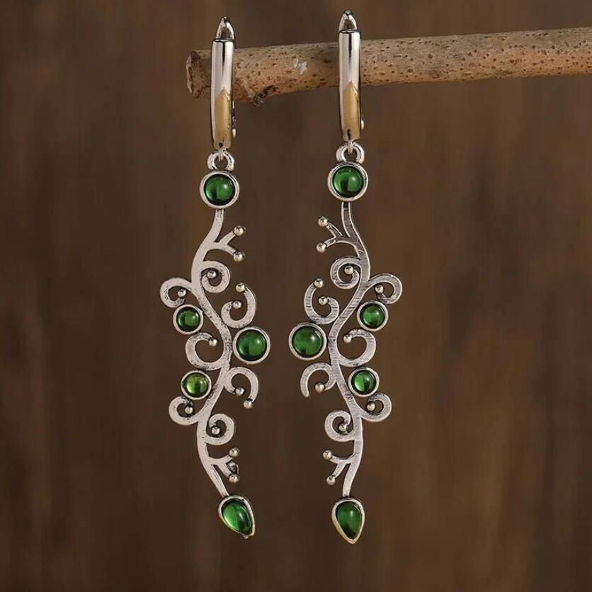 Ethnic Long Drop Party Earrings