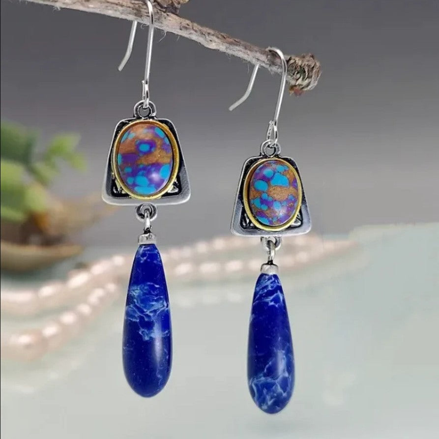 Bohemian Lapis Lazuli Swing Drops