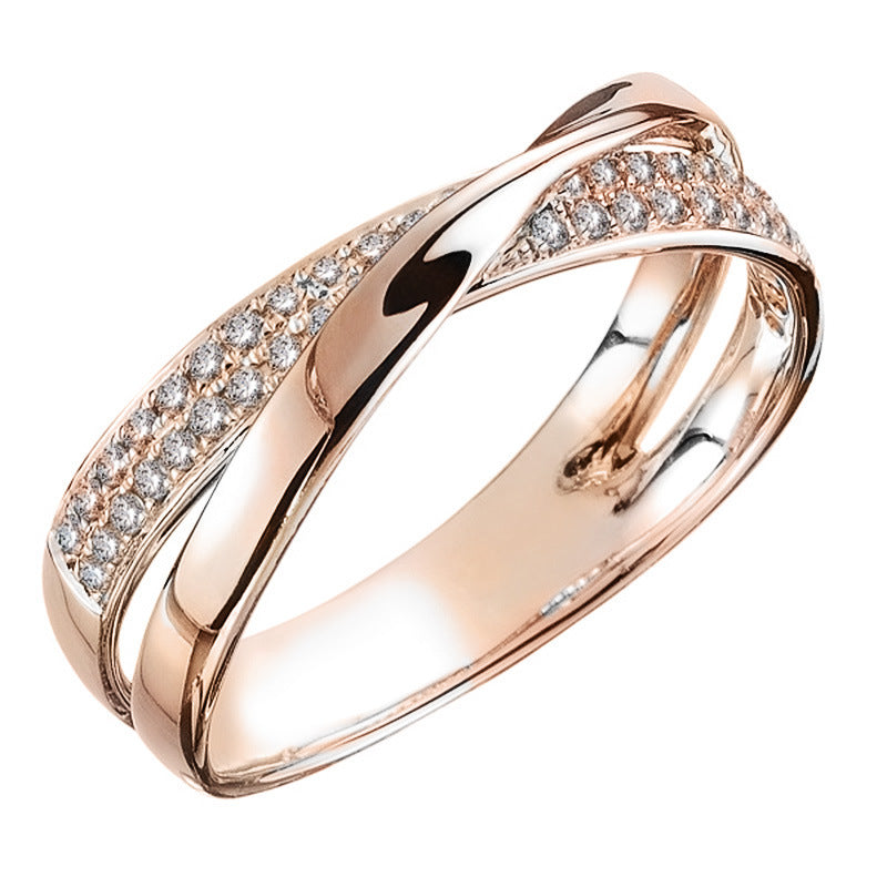Cross Diamond Ring