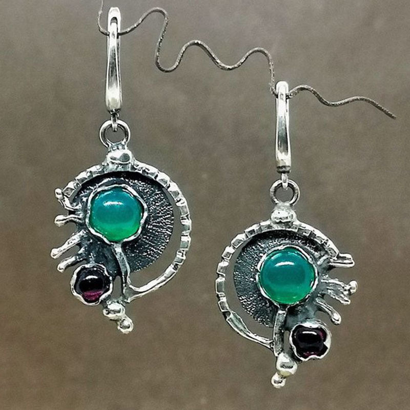 Geometric Silver Vintage Ear Clips