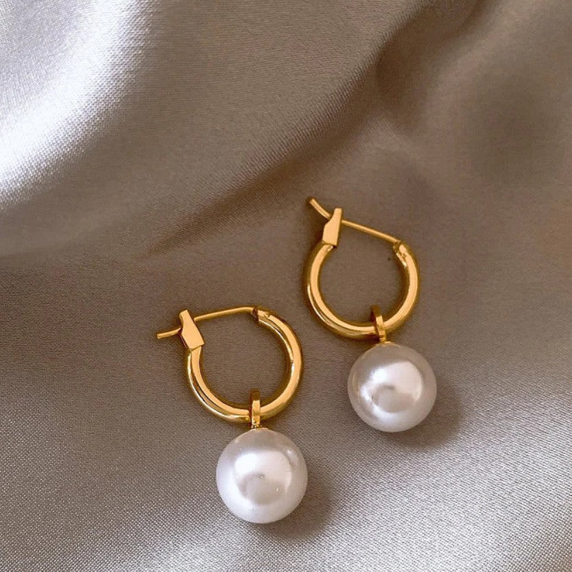 Pearl Blossom Stud Earrings