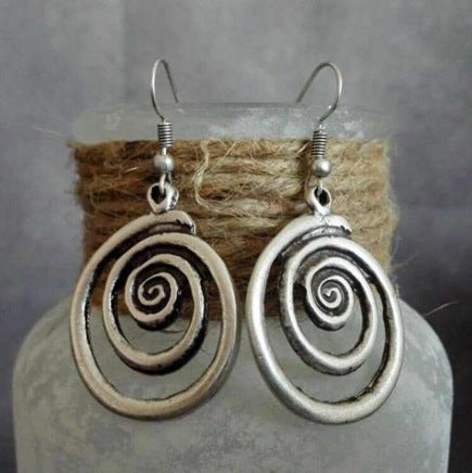 Vortex Antique Drop Earrings