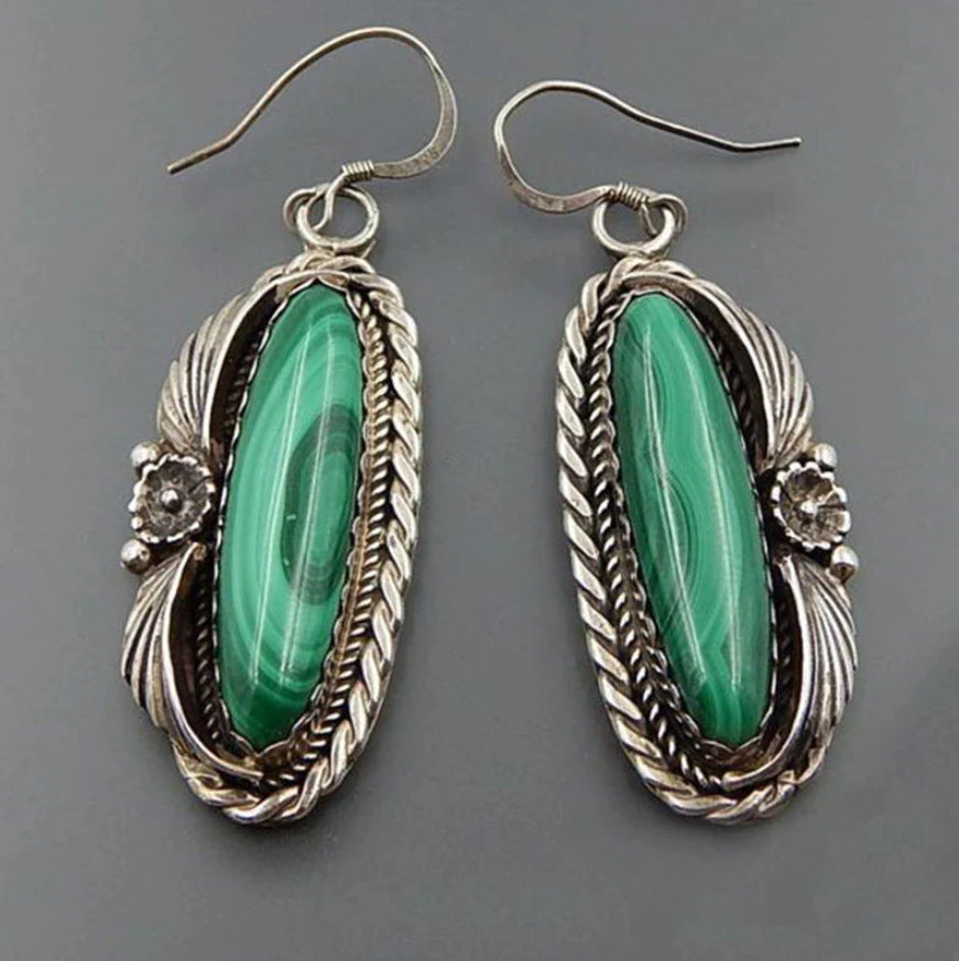 Green Turquoise Party Earrings