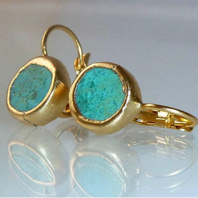 Jade Gemstone Ear Clips