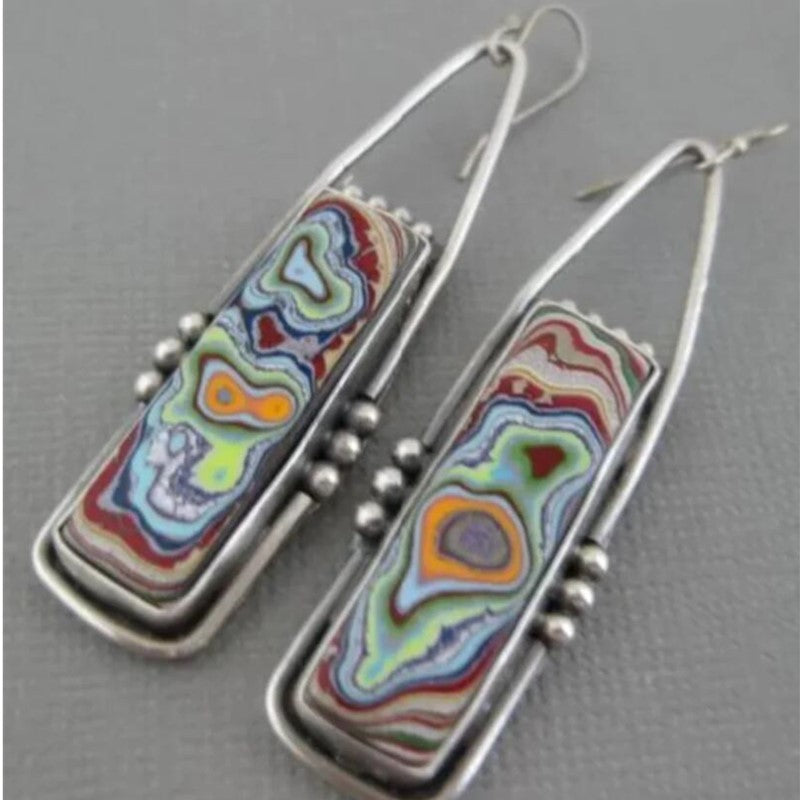 Geometric Creative Drop Ear Hooks