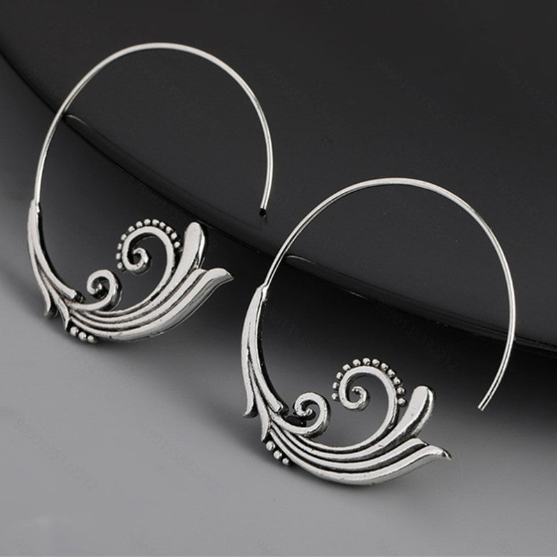 Gold Colored Stone Party Earrings