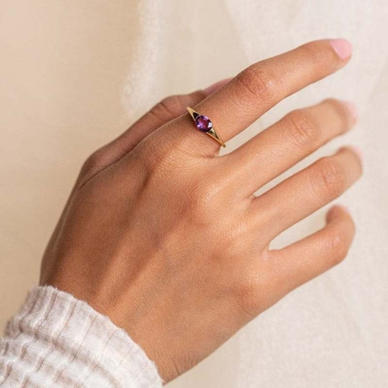Purple Stone Ring