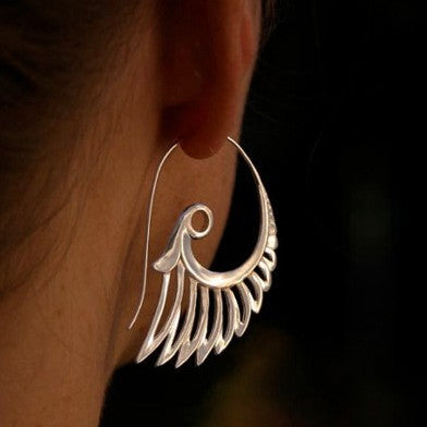 Angel Wing Drop Earrings