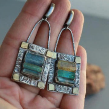 Bullet Bell Turquoise Party Earrings