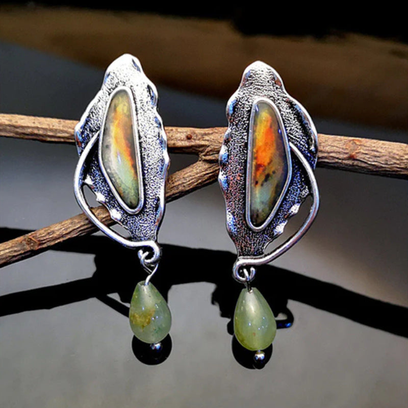 Waterdrop Amethyst Bohemian Earrings