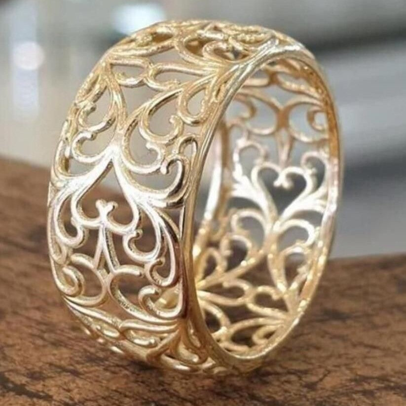 Carved Hollow Ring