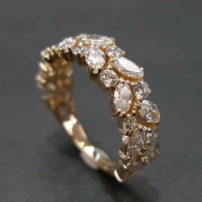 Minimalist Zircon Copper Ring