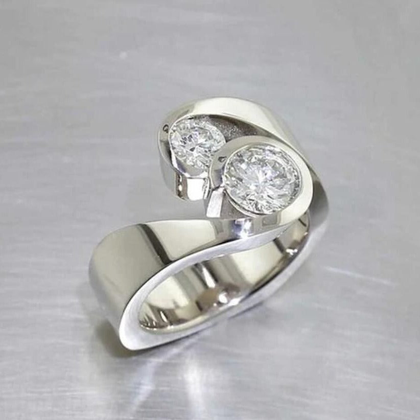 Crystal Interwoven Ring