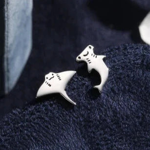 Shark Baby Design Ear Studs