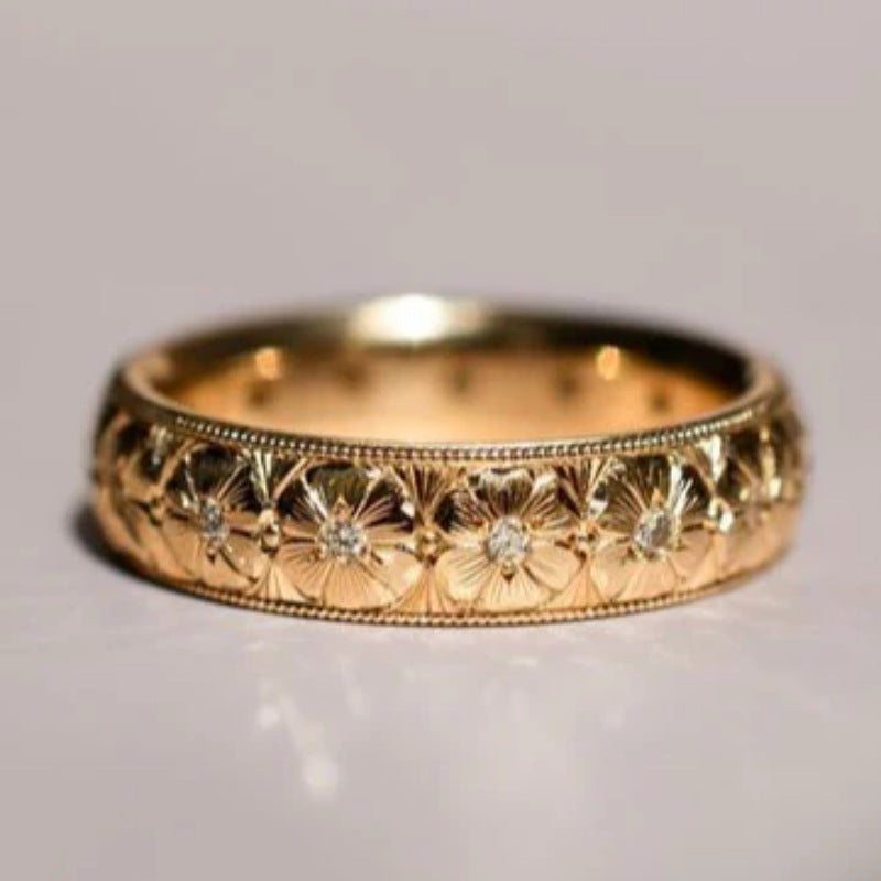 Engraved Pattern Ring
