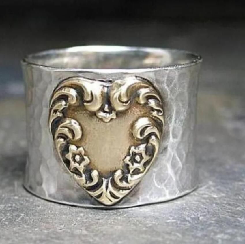 Vintage Silver Love Ring