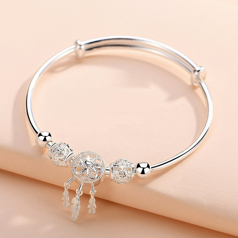 Fashion girl sweet bracelet leaf flower tassel bracelet
