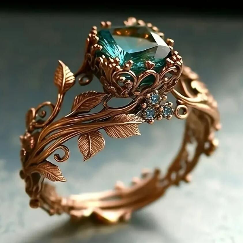 Vine Leaf Statement Ring | Vintage Party Rings